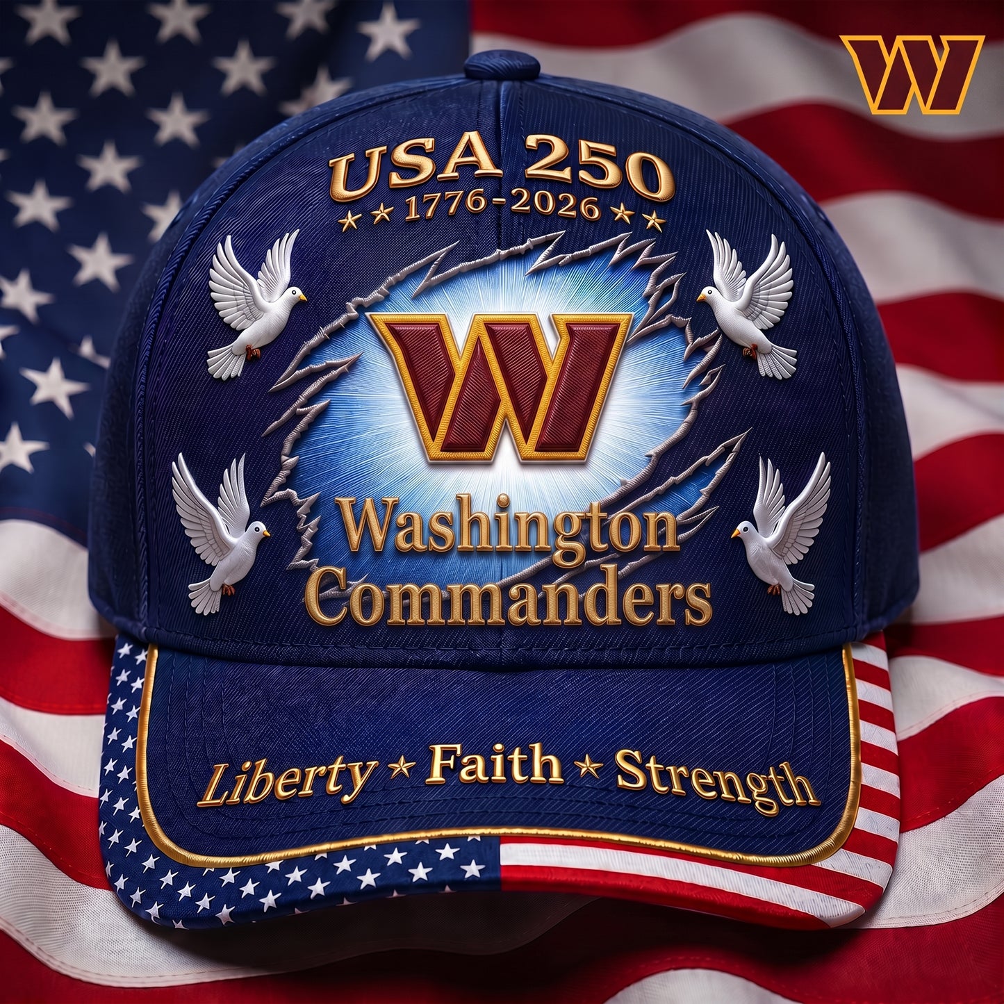 Premium NFL x WC 250 Years Anniversary Of Freedom Cap V3 260626