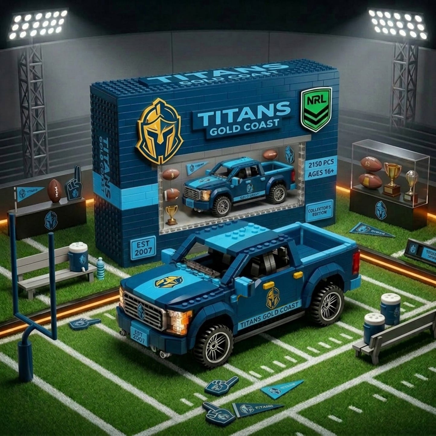 Premium NRL Signature Series x GCT 5D Brick-Build Racing Truck NDT NHM 040526