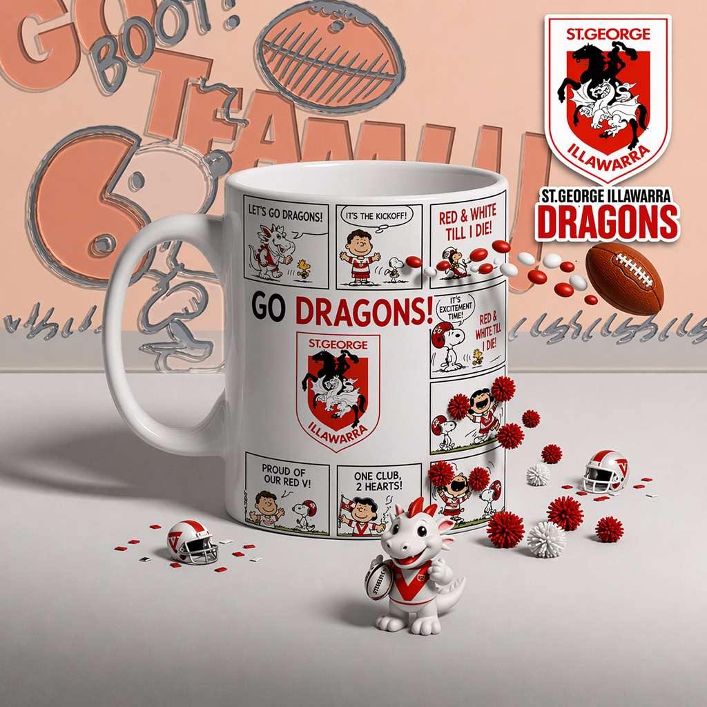 Premium NRL x SID Peanuts Comic Mug NDT LVH 200426