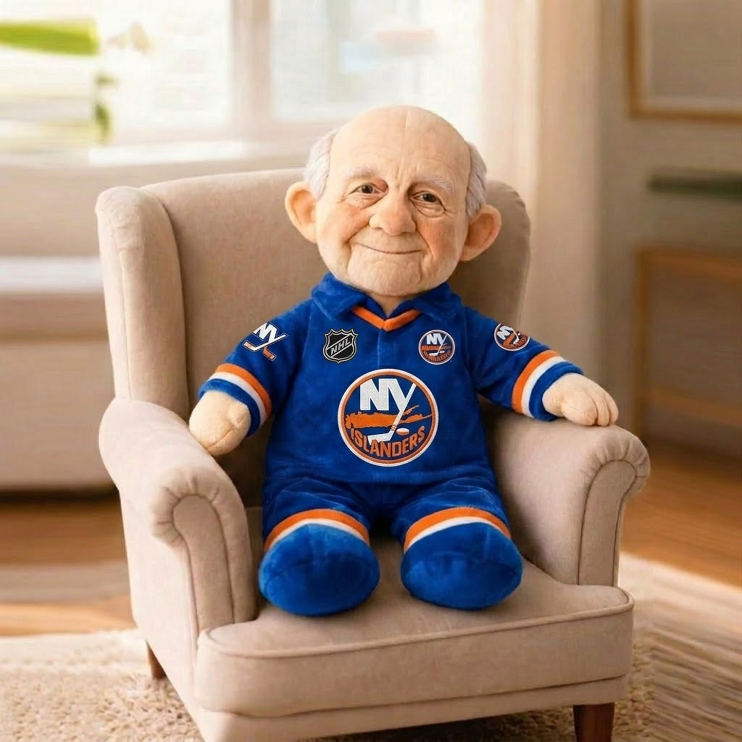 Premium NYI x NHL Grandpa Plush Mascot DATND TANTD 180426