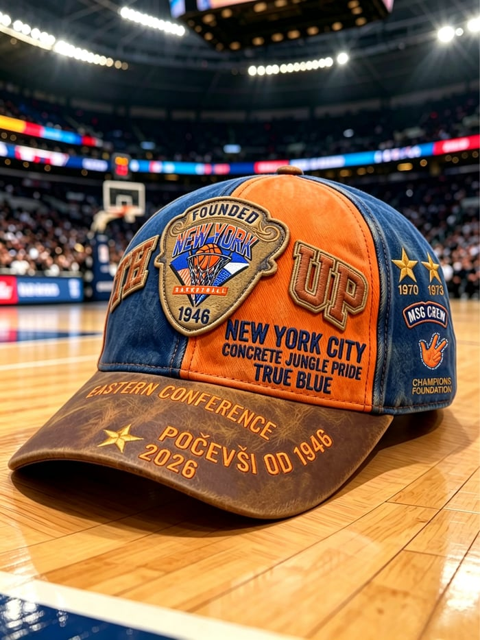 Premium NBA X NYK Game Day Streetwear V-neck HAT NDT VHM 050626