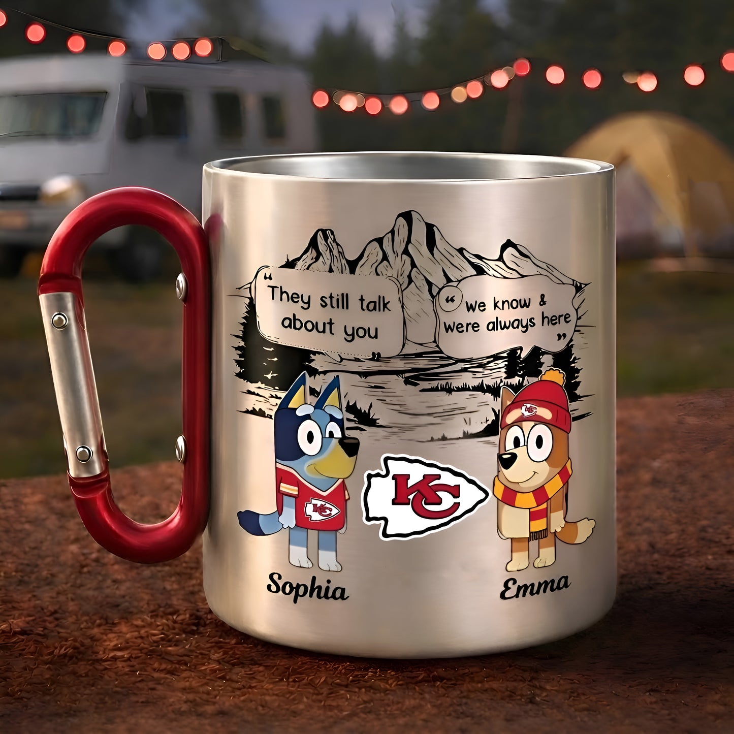 Premium NFL X KC BLUEY & BINGO Carabiner Mug Limited Editions NDT NTN 060326