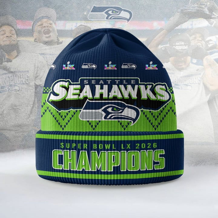 Premium NFL x SEA 2026 Super Bowl 3D BENNIE HAT LIMITED EDITIONS NDT NHM 090226