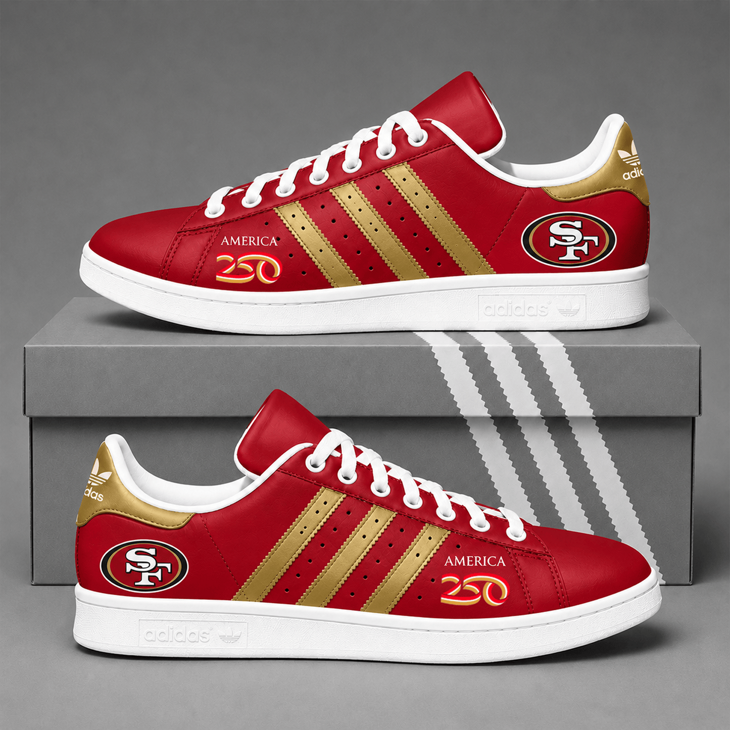 SF x NFL Premium America 250 Team Pride Superstar Sneakers 150626