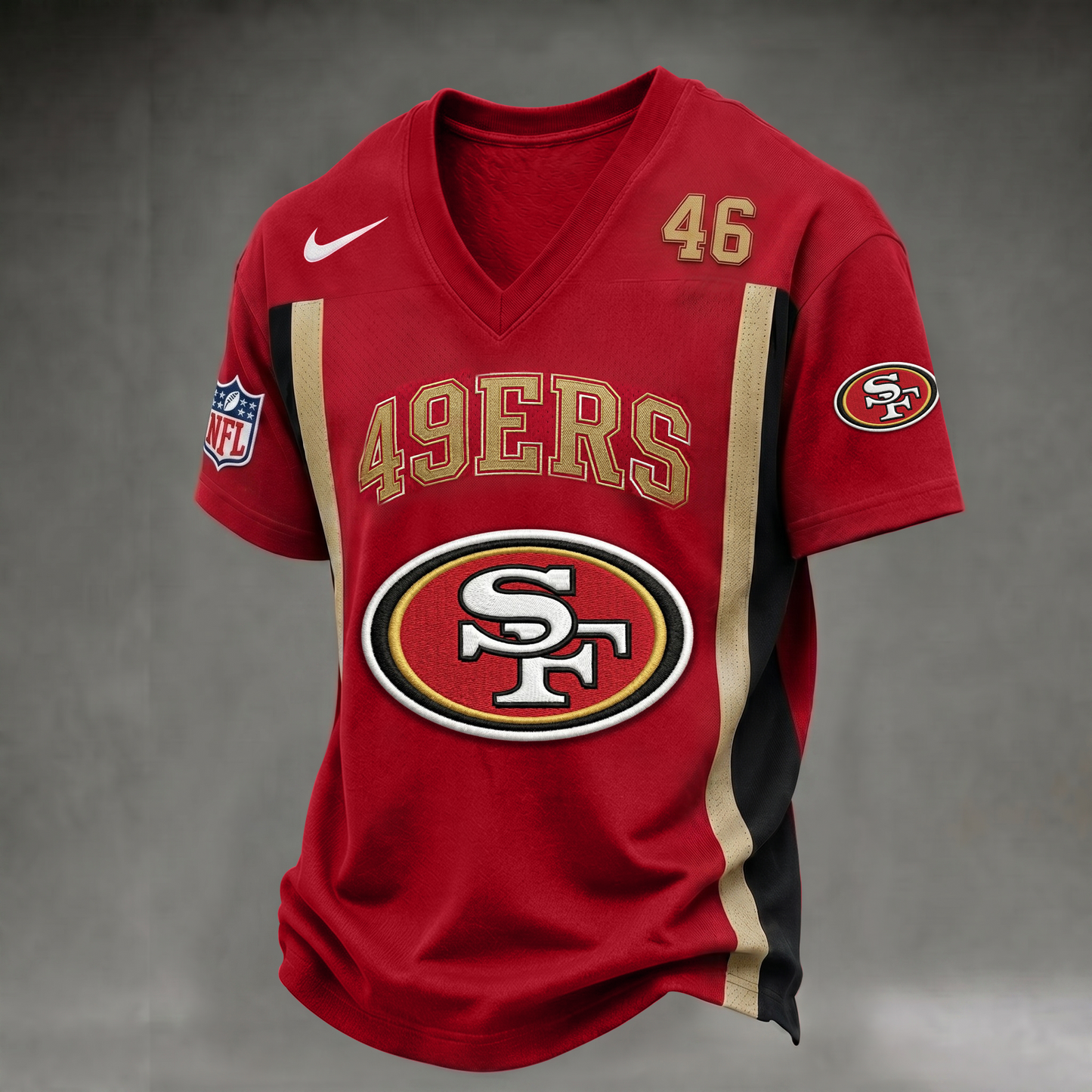 SF49 x NFL V2 Premium V-neck Shirt 200626