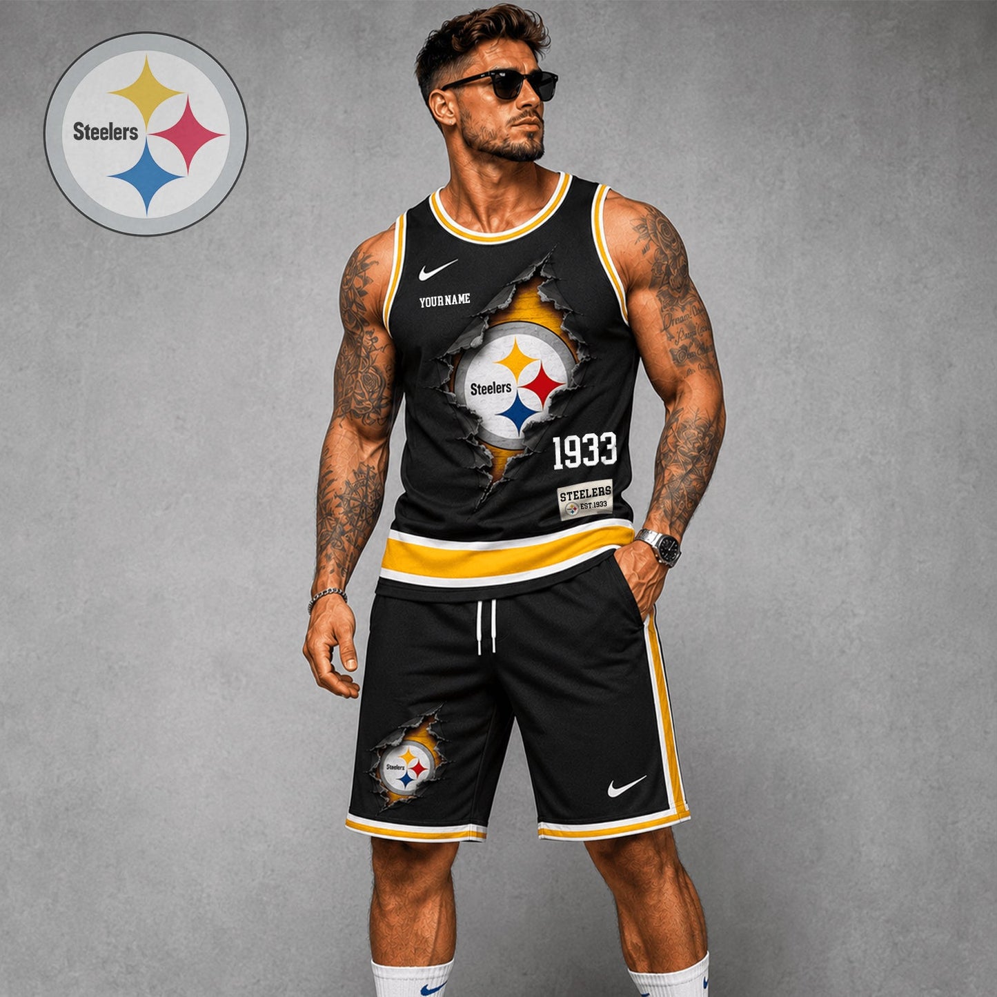 Signature Luxury NFL X PIT Game Day Football Fan Tank Top Bespoke Sovereign Shirt 110626
