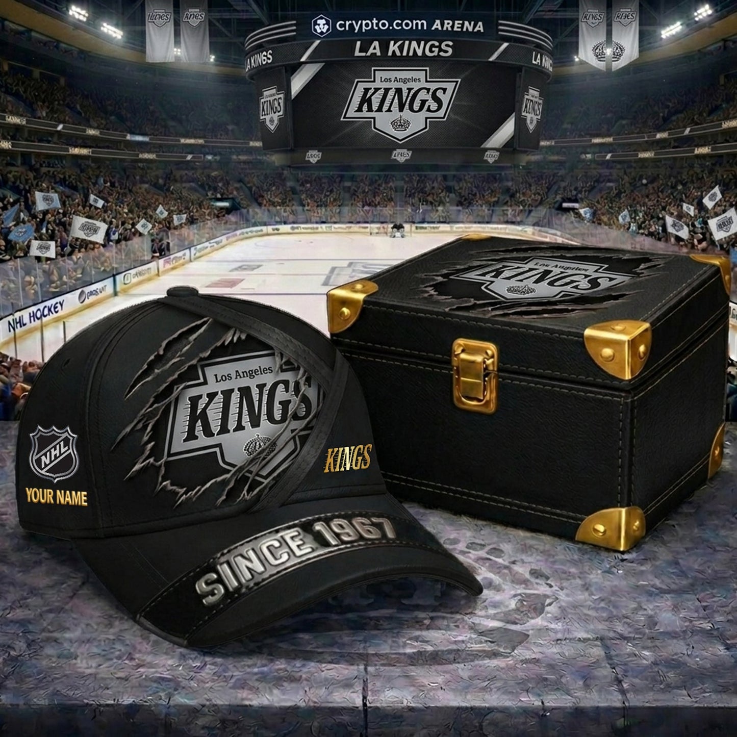 Signature Series NHL x LAK BESPOKE CRACK CUSTOM NAME HAT V3 NDT NHM 270426