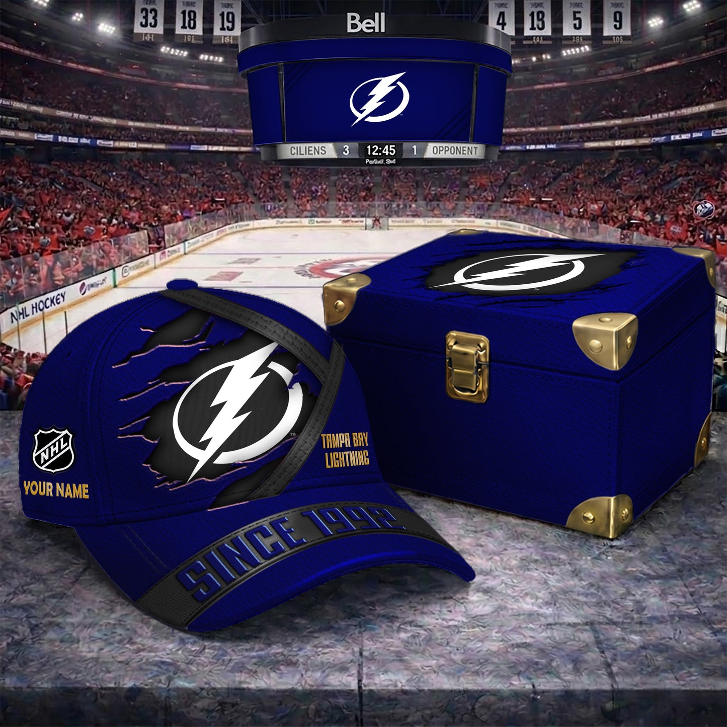 Signature Series NHL x TBL BESPOKE CRACK CUSTOM NAME HAT V2 PLUS NDT NTN 250426