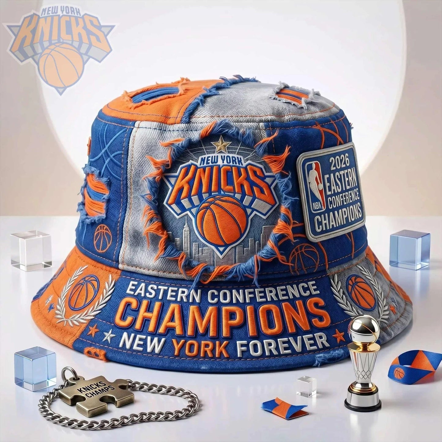 NYK x NBA Eastern Conference 2026 Bucket Hat DDT 020626 HLPhuong