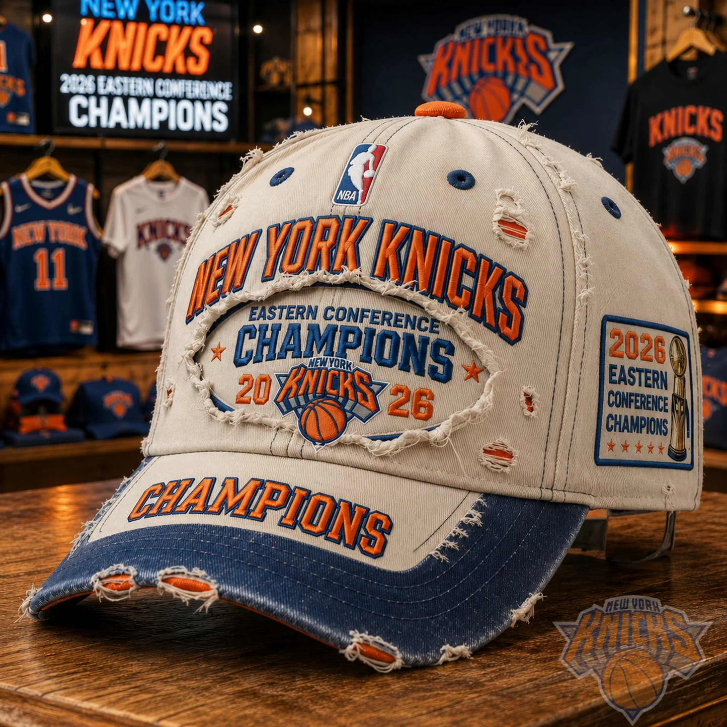 NYK Premium NBA Eastern Conference 2026 V2 Classic Cap DDT 020626 HLPhuong