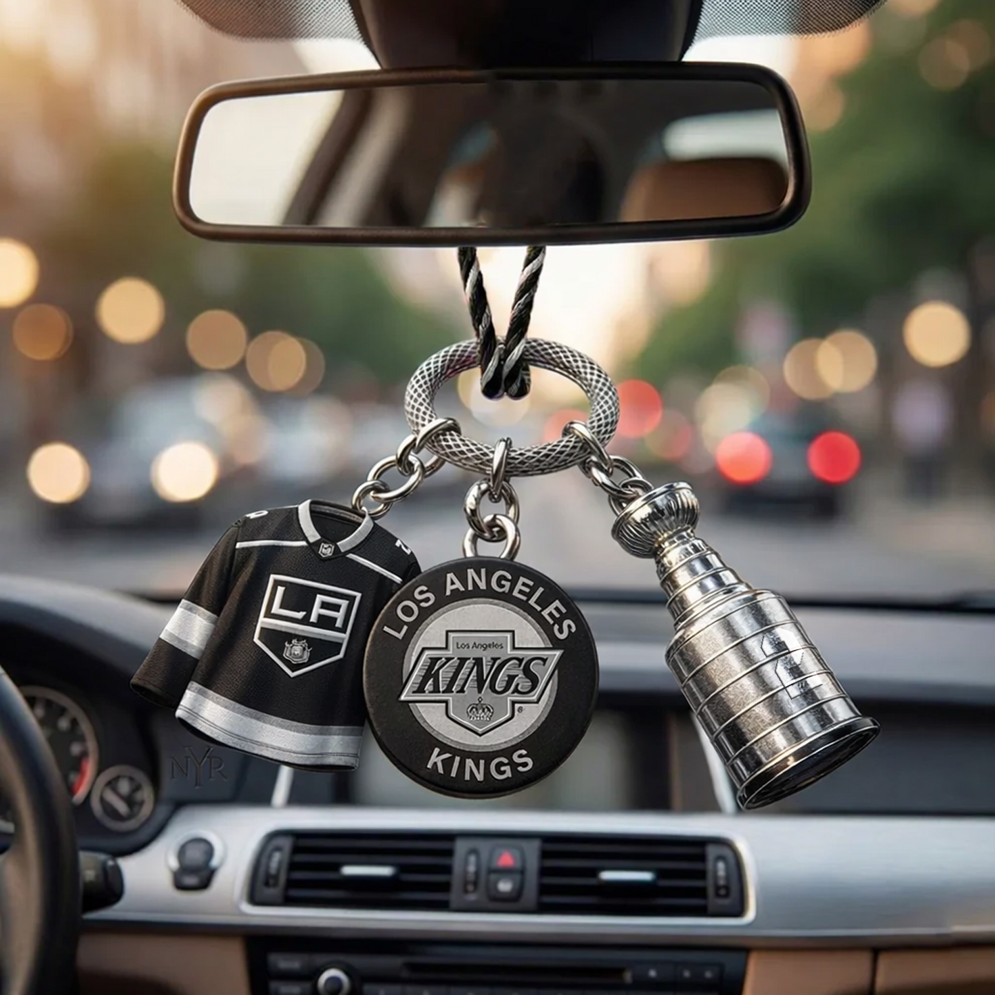 Premium LAK x NHL Custom Jersey Logo Cup Car Charm DATND TANTD 250326