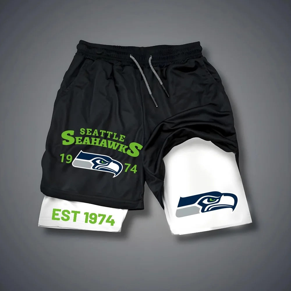 PREMIUM NFL X SEA Multicolored Pure GYM Shorts NDT NHM