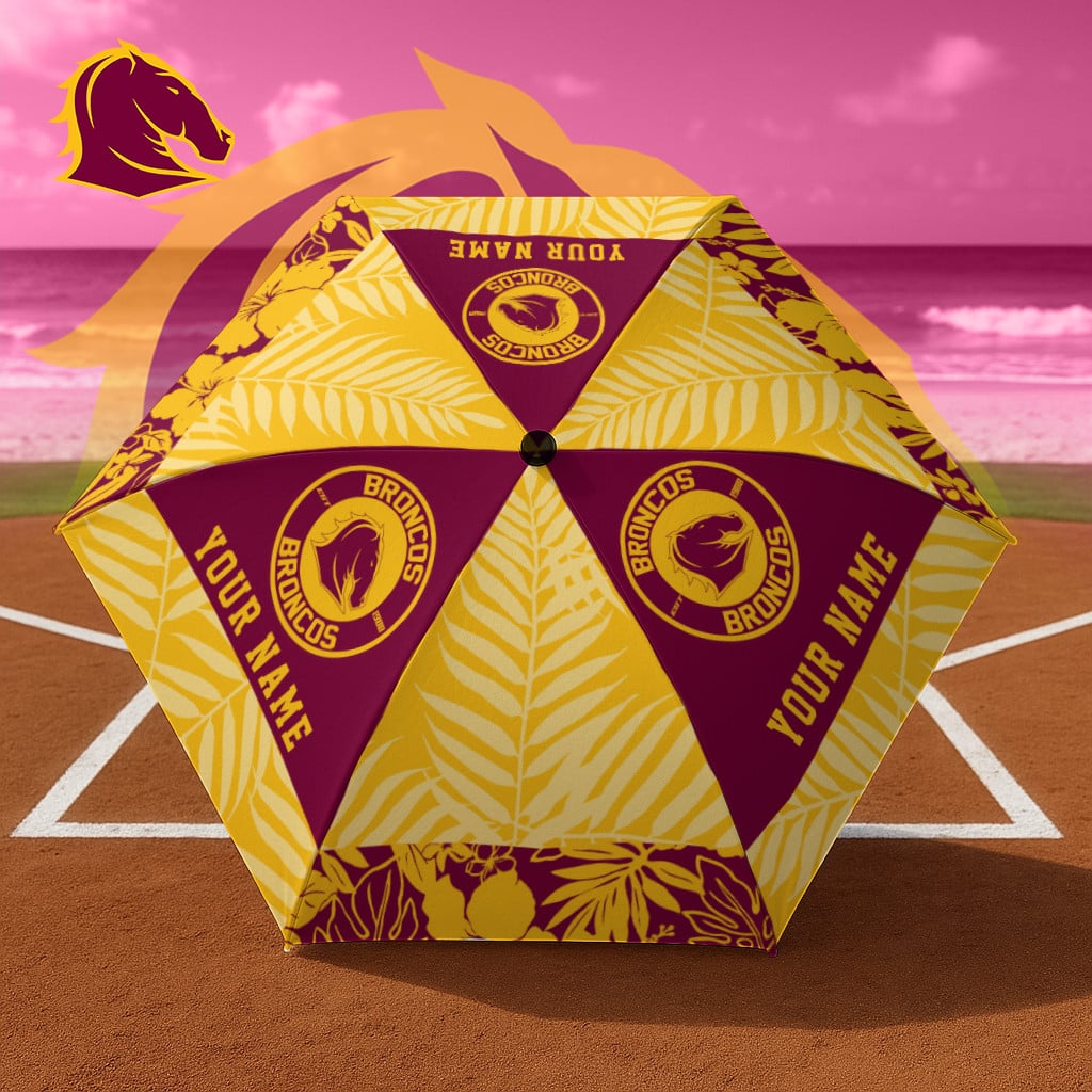 PREMIUM NRL X BB Umbrella Custom Name Gifts For Fans - Limited Edition NDT LVH