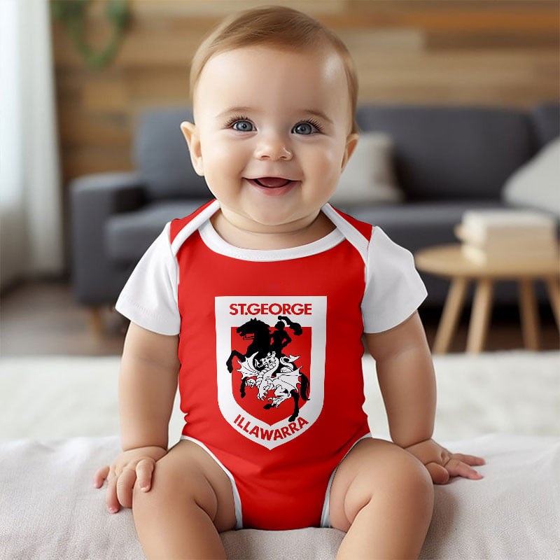PREMIUM NRL X SID New Baby Romper Custom Name For Kids NDT LVH