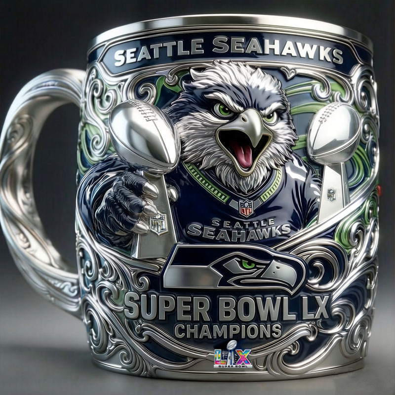 PREMIUM NFL X SEA 50th Anniversary Commemorative Mug V8 NDT VHM 090226