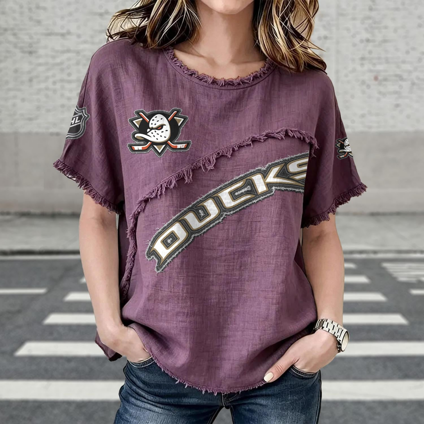 ANA x NHL Womenƒ??s Vintage O-Neck 2905 DatND DVT