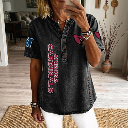 ARI x NFL Womenƒ??s Denim Casual Tops DATND LBN 190526