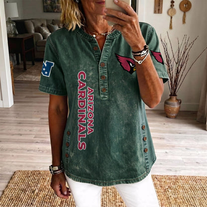 ARI x NFL Womenƒ??s Denim Casual Tops DATND LBN 190526
