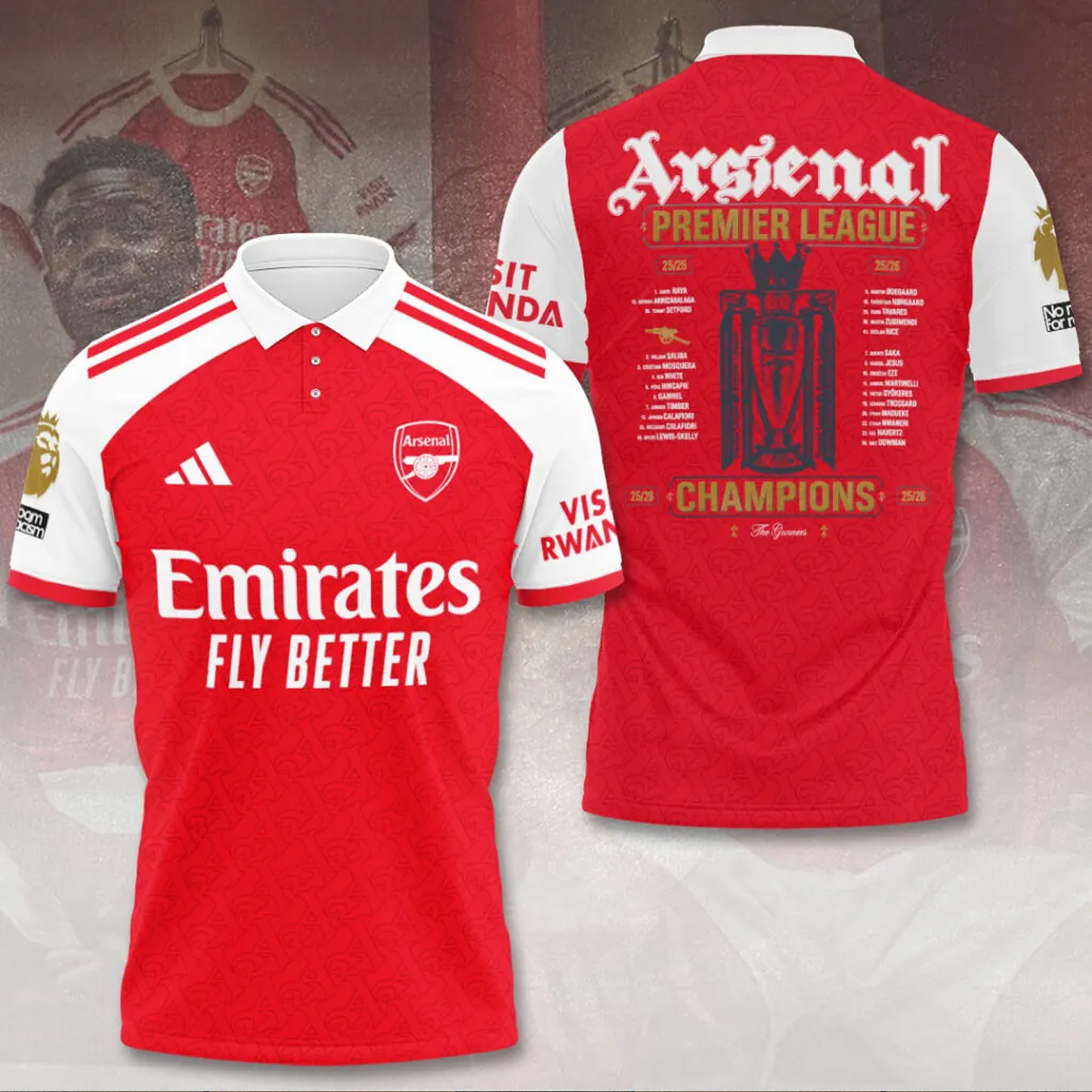 ARS FC Premier League Champions 2526 3D Shirt V2 2205 DatND DVT
