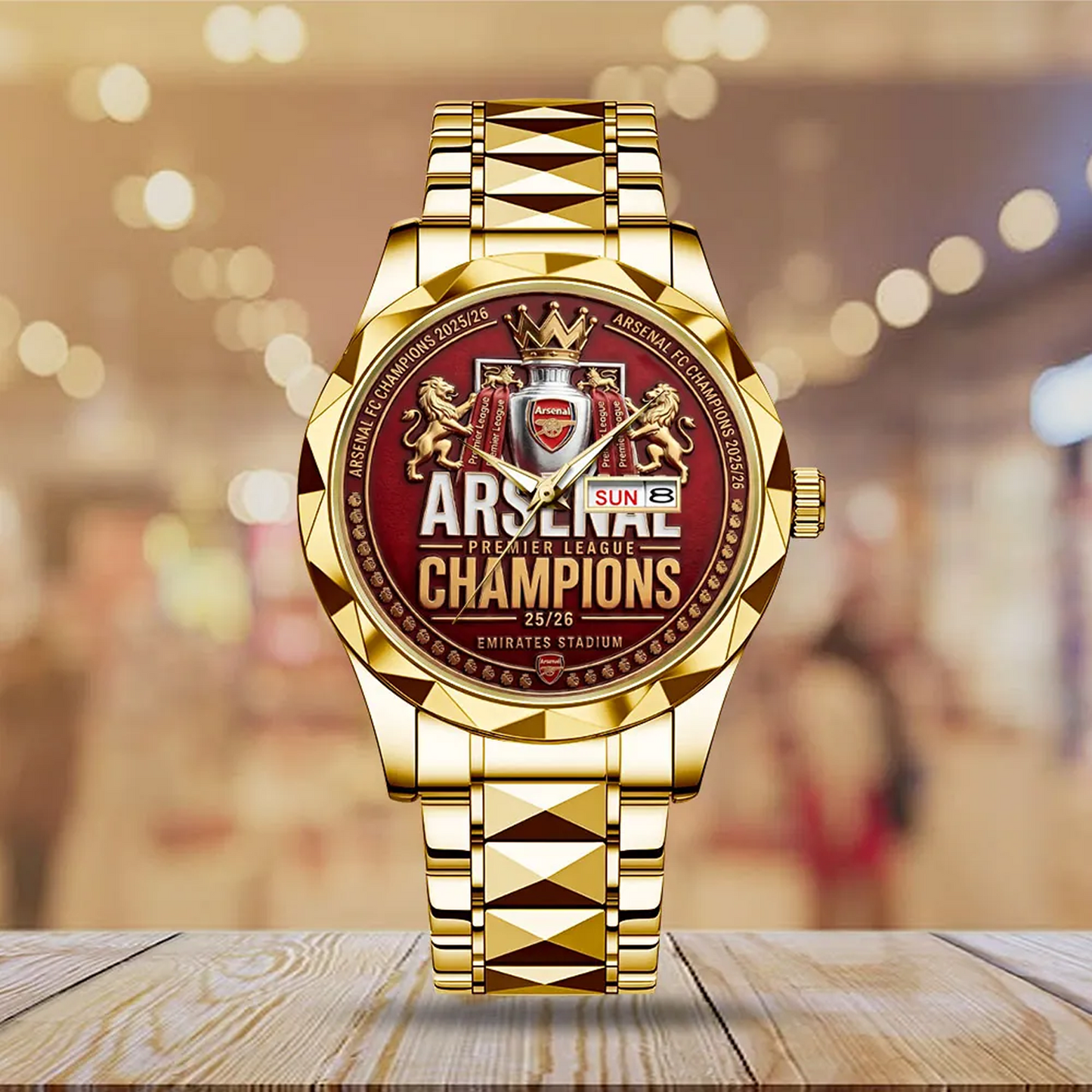 ARS FC Premier League Champions 2526 Alloy Luxury Quartz Watch 2505 V1 DatND DVT