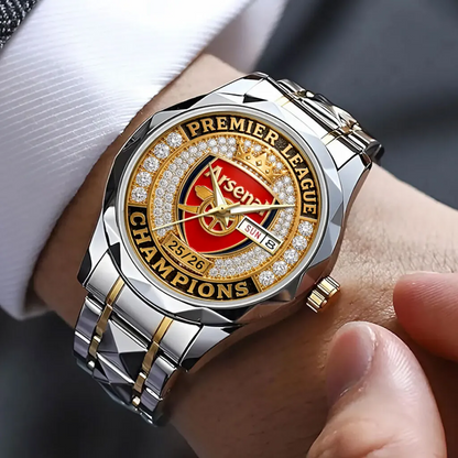ARS FC Premier League Champions 2526 Alloy Luxury Quartz Watch 2505 V2 DatND DVT