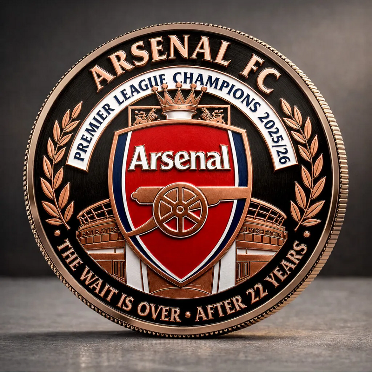 ARS FC Premier League Champions 2526 Commemorative Coin V1 2205 DatND DVT