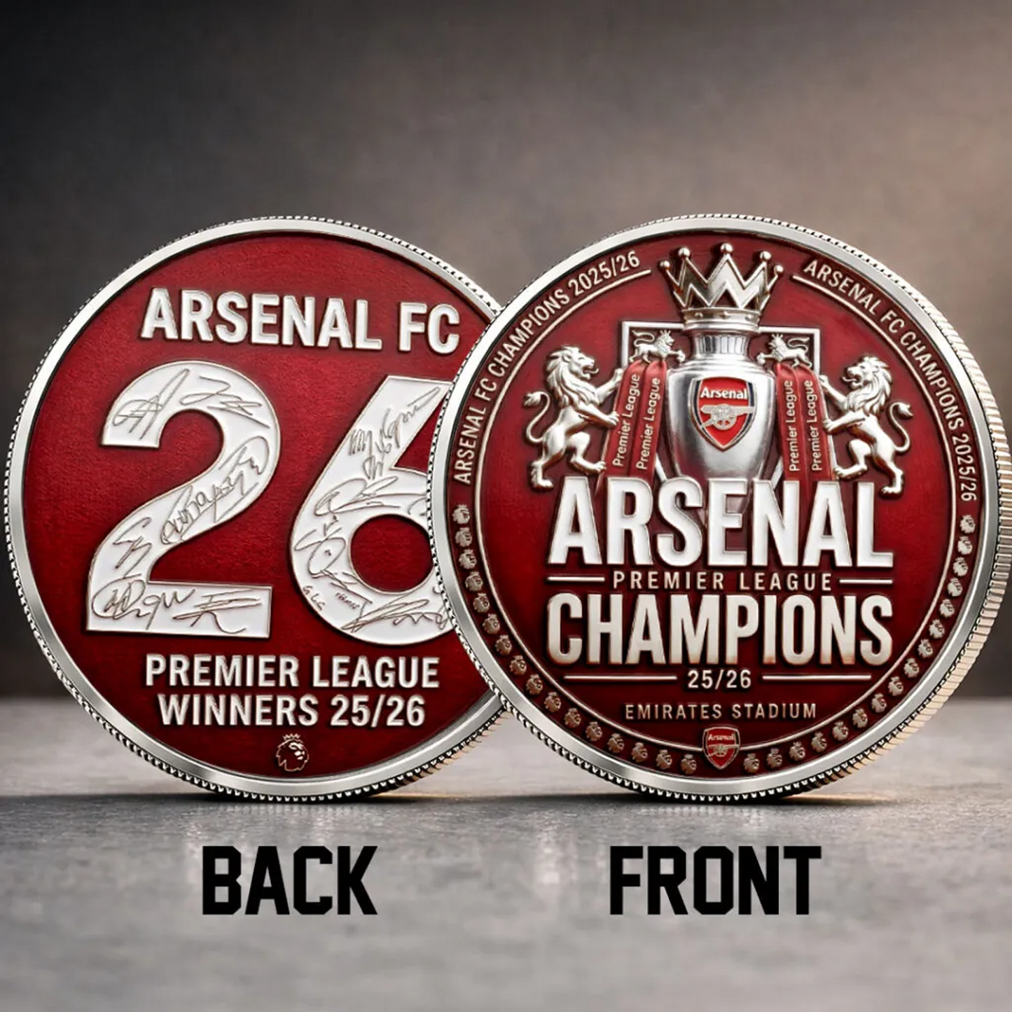 ARS FC Premier League Champions 2526 Commemorative Coin V7 2205 DatND DVT 1