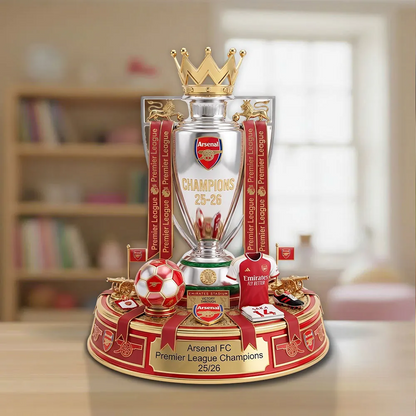 ARS FC Premier League Champions 2526 Custom Shape Acrylic Plaque V2 2205 DatND DVT