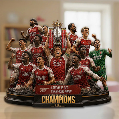 ARS FC Premier League Champions 2526 Custom Shape Acrylic Plaque V6 2205 DatND DVT