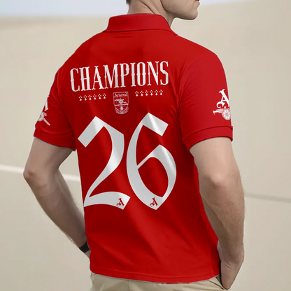 ARS FC Premier League Champions 2526 Zip Polo Shirt 2505 V3 DatND DVT