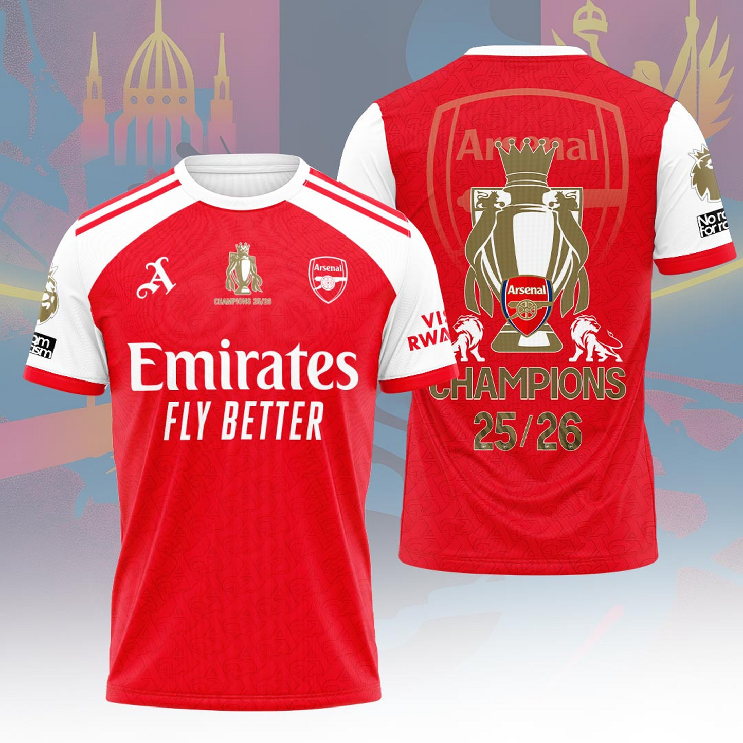 ARS F.C Premier League Champions 3D Shirt V2 505 DatND DVT