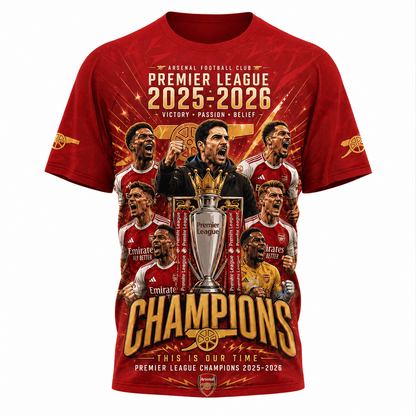 ARS x Premium Premier League Champions 25 26 3D Shirt DATND TANTD 260526