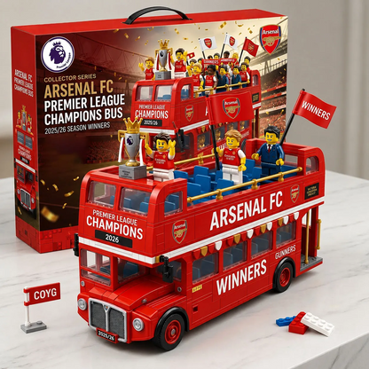 The Gunners 2025-26 Premier League Champions Celebration Bus Brick Set 2205 DatND DVT