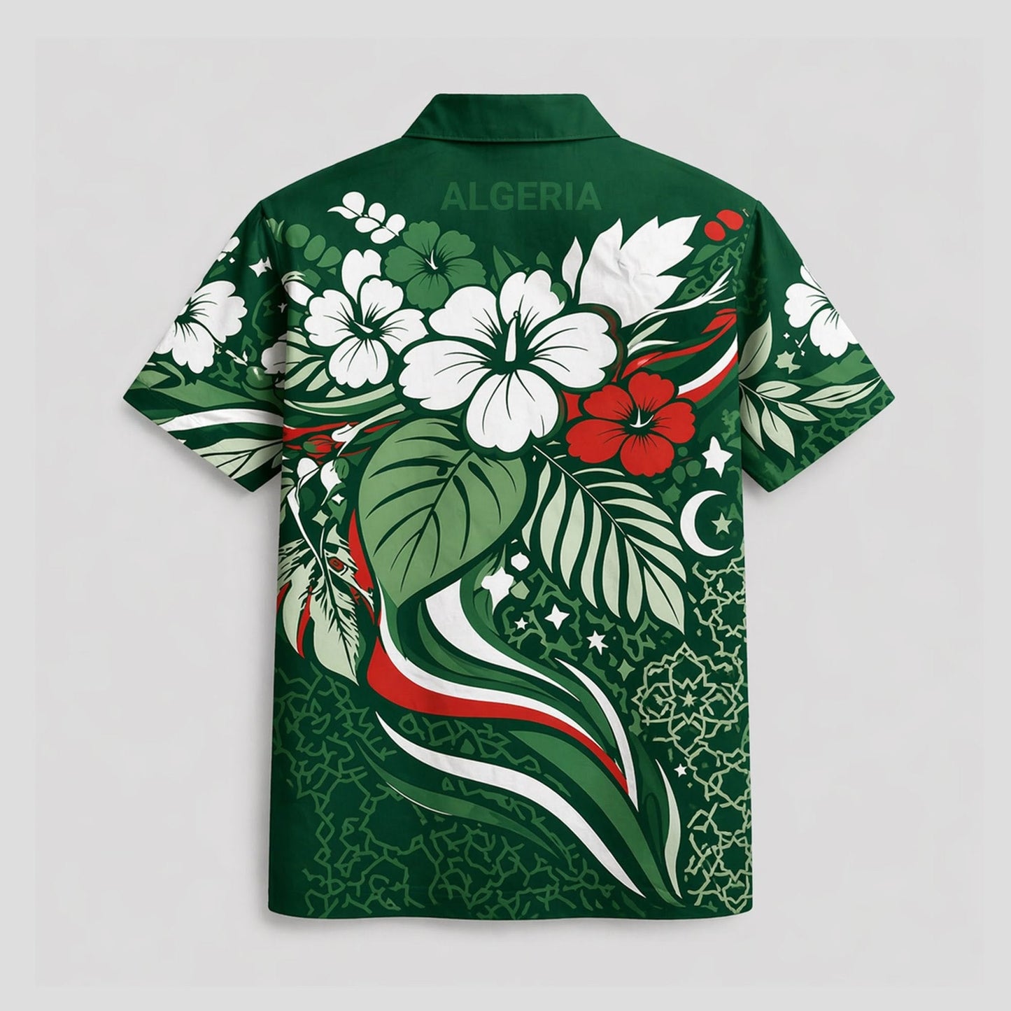 Algeria World Cup 2026 Floral Hawaiian Shirt PVT02 DATND LBN 90526