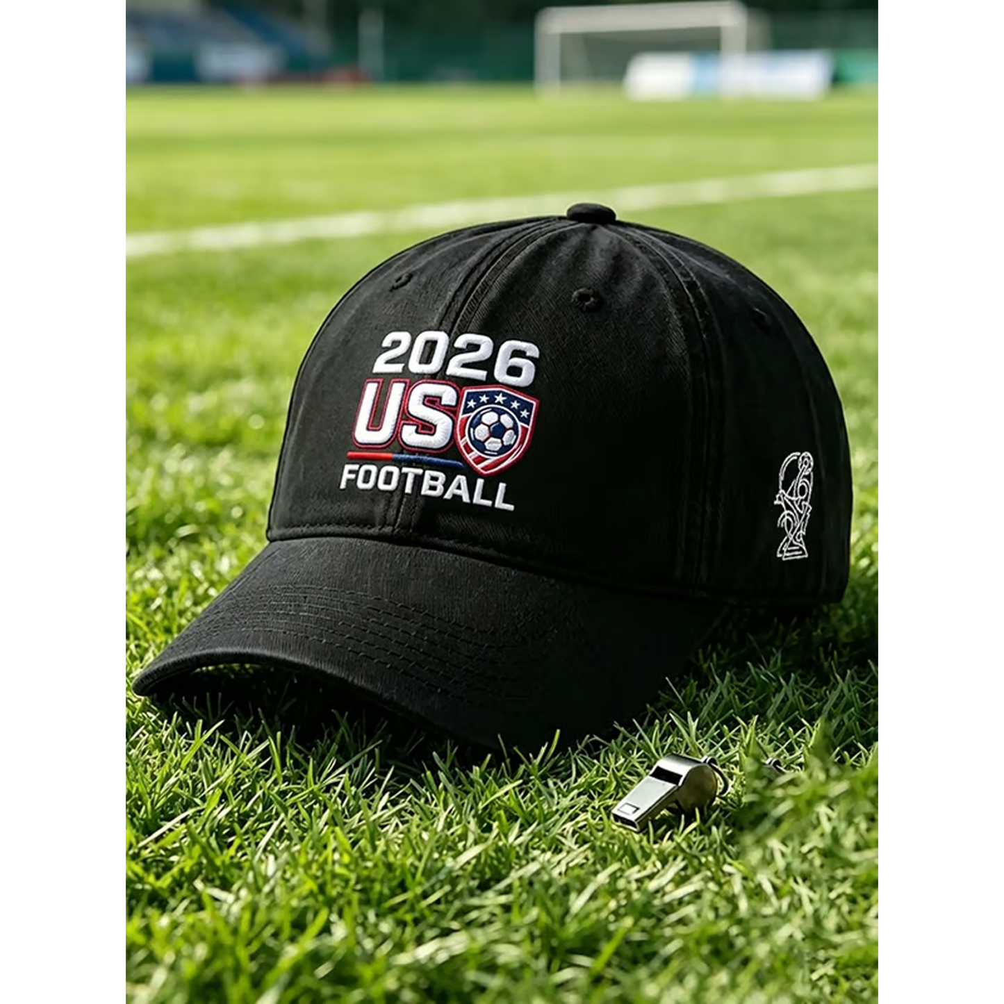 American Soccer Fan Printed Baseball Cap V1 DATND TANTD 040626