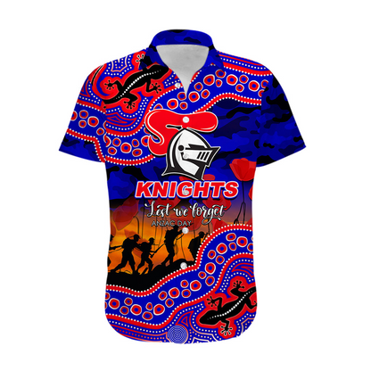 Anzac Day NRL - NEW Hawaiian Shirt Aboriginal Lizard Patterns LT6 DatND DVT