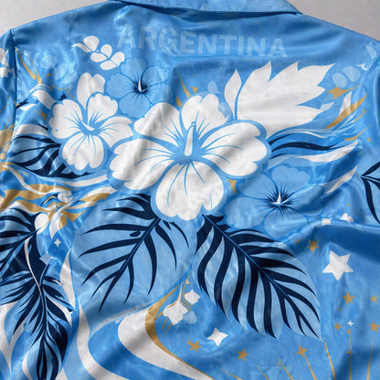 Argentina World Cup 2026 Floral Hawaiian Shirt PVT02 DATND LBN 90526
