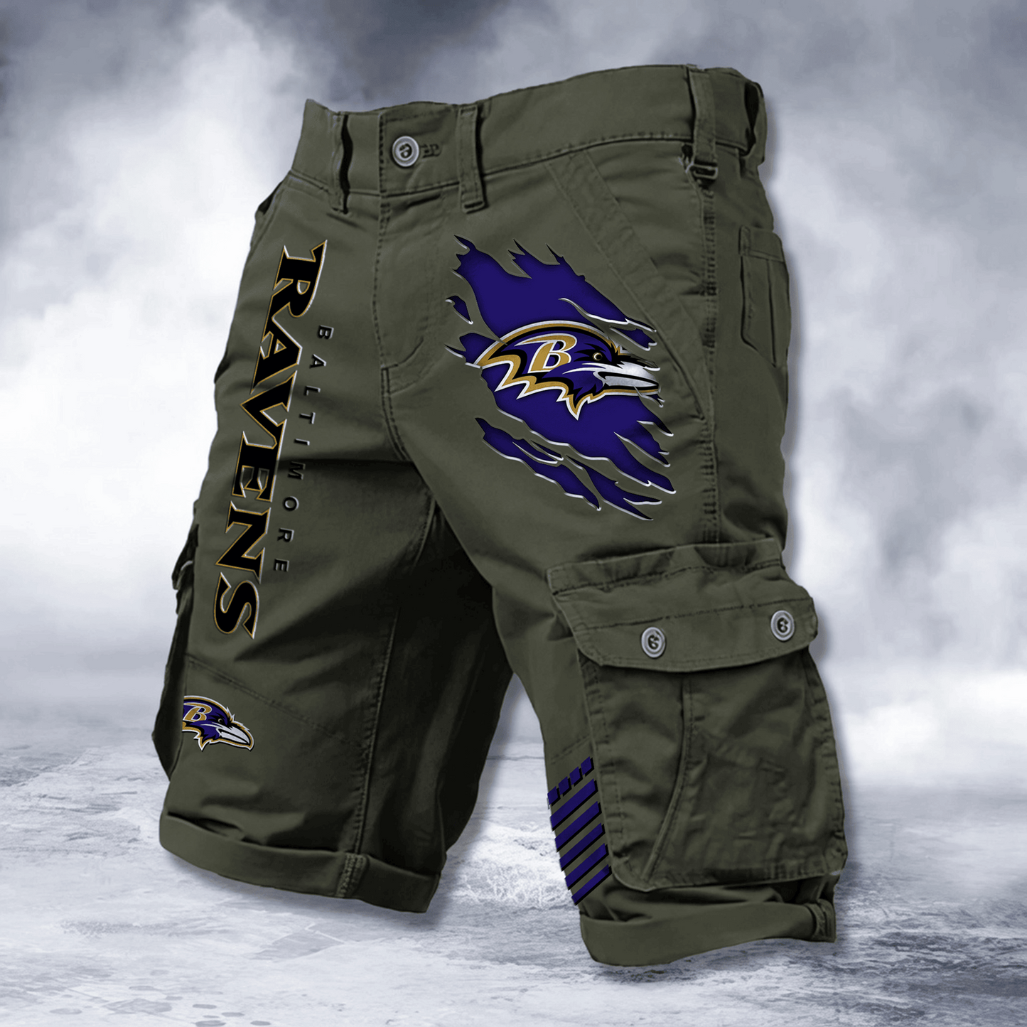 BAL x NFL Cotton Cargo Shorts DATND TANTD 2705