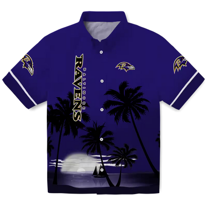 BAL x NFL Hawaiian Shirt ƒ?? Beach Sunset DATND TANTD 270526
