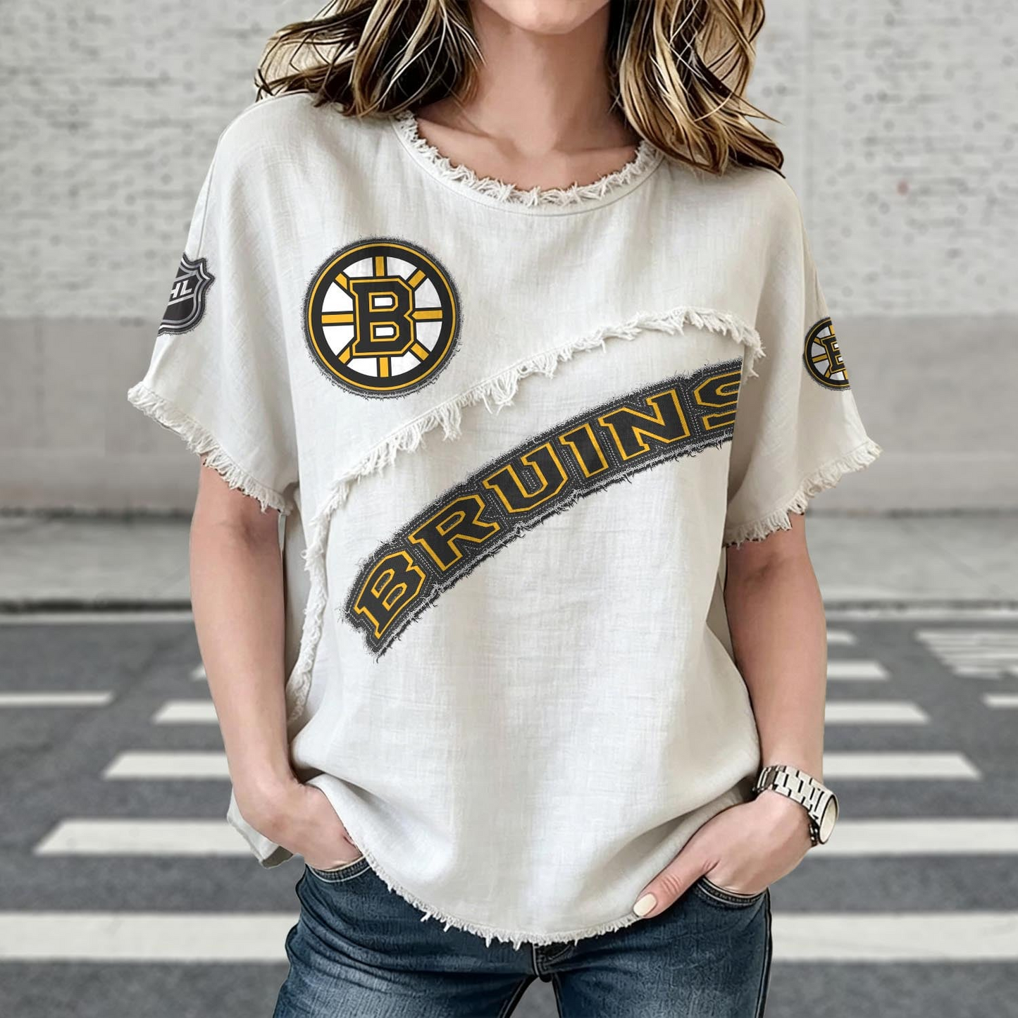 BOS x NHL Womenƒ??s Vintage O-Neck 2905 DatND DVT