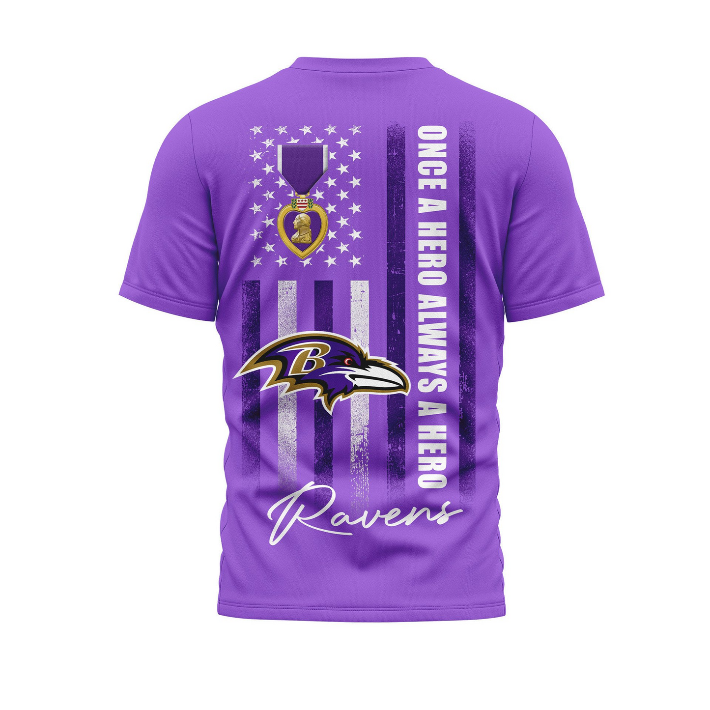 BR Premium National Purple Hear Day 3D Shirt  300626