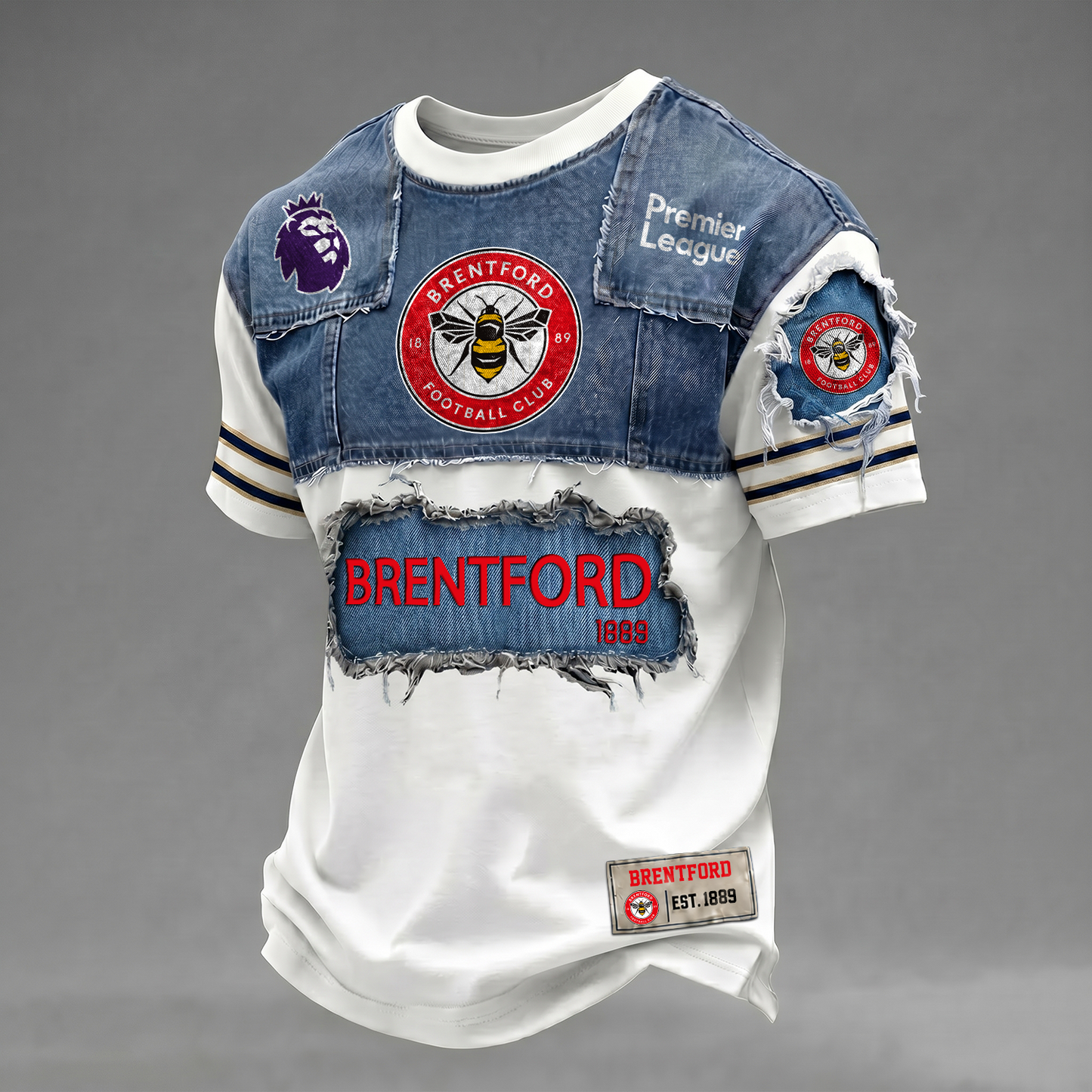 BRE x EPL Patchwork Denim T-Shirt DATND TANTD 090626