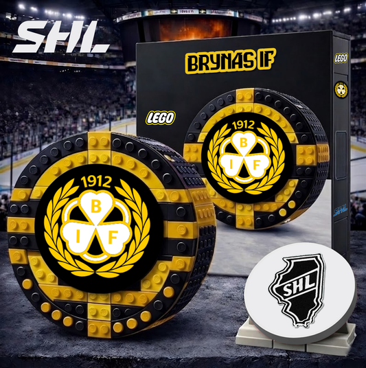 BRY x SHL Hockey 3D Puck Building Block Set Limited Editions NDT VHM 130426
