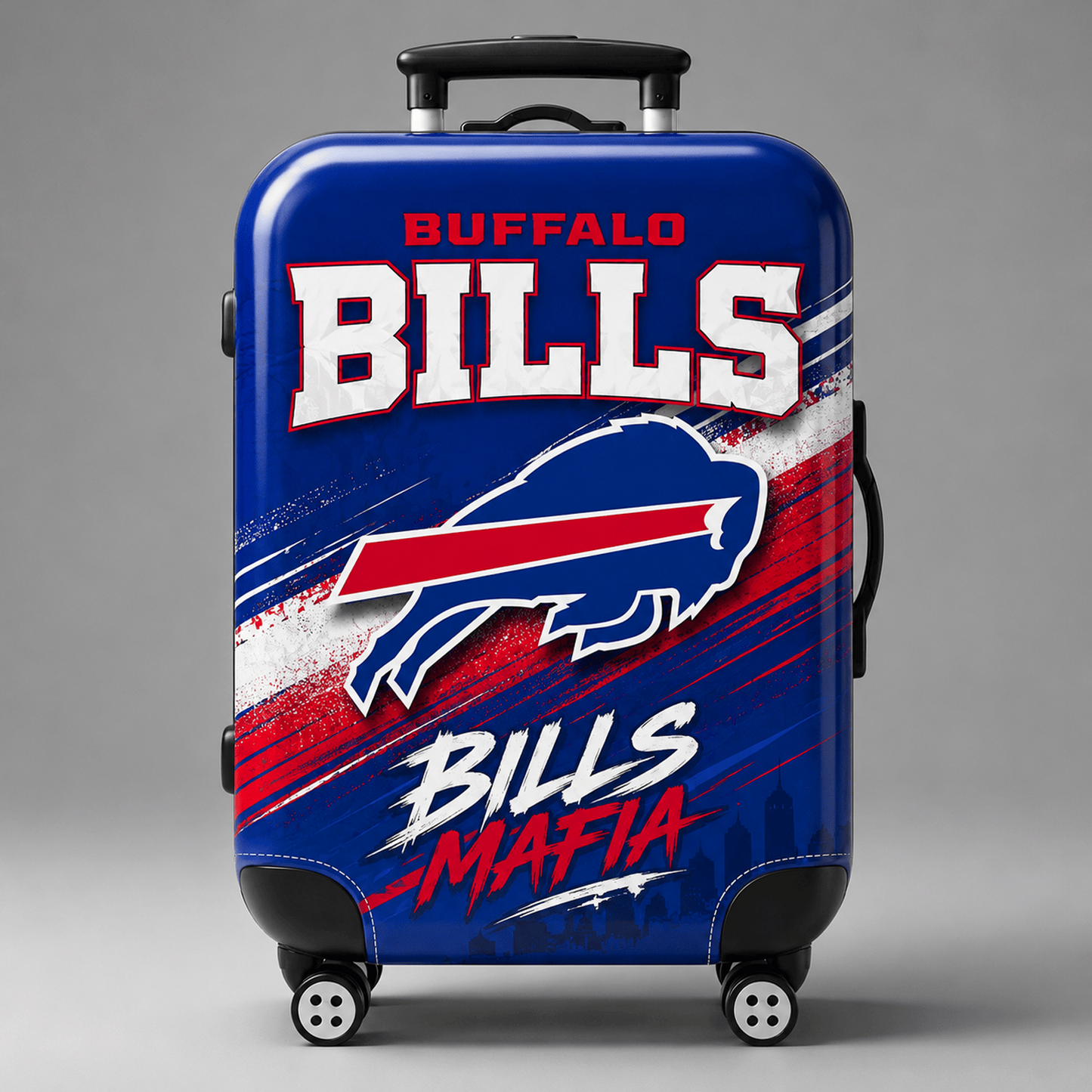 BUF Premium NFL Game Day Football Fan Luggage Cover 1706