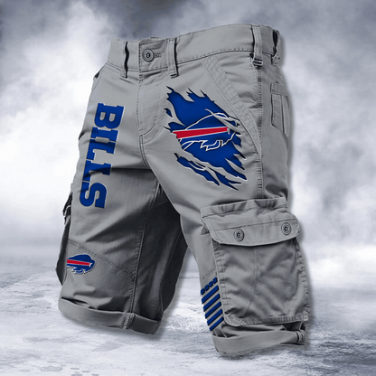 BUF x NFL Cotton Cargo Shorts DATND TANTD 2705