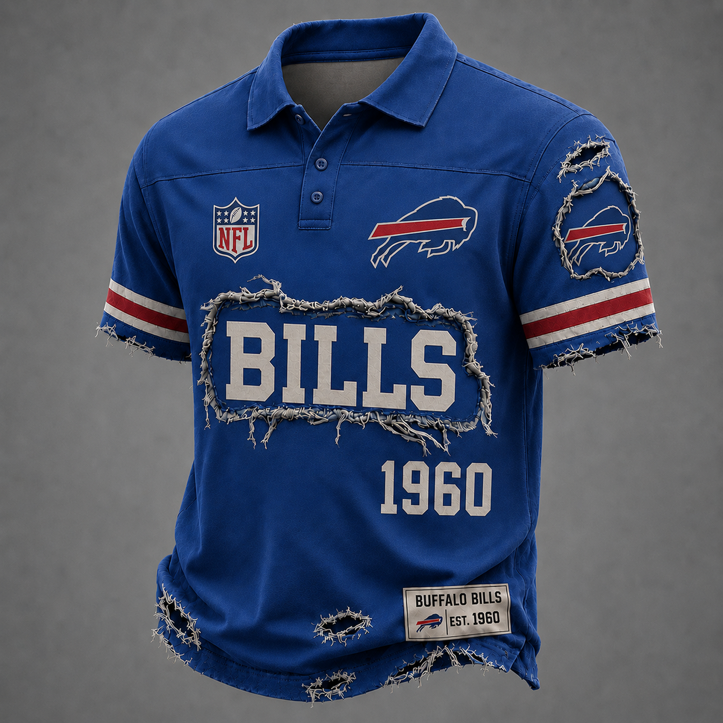 BUF x NFL Luxury Classic Polo shirt 0506 DatND DVT