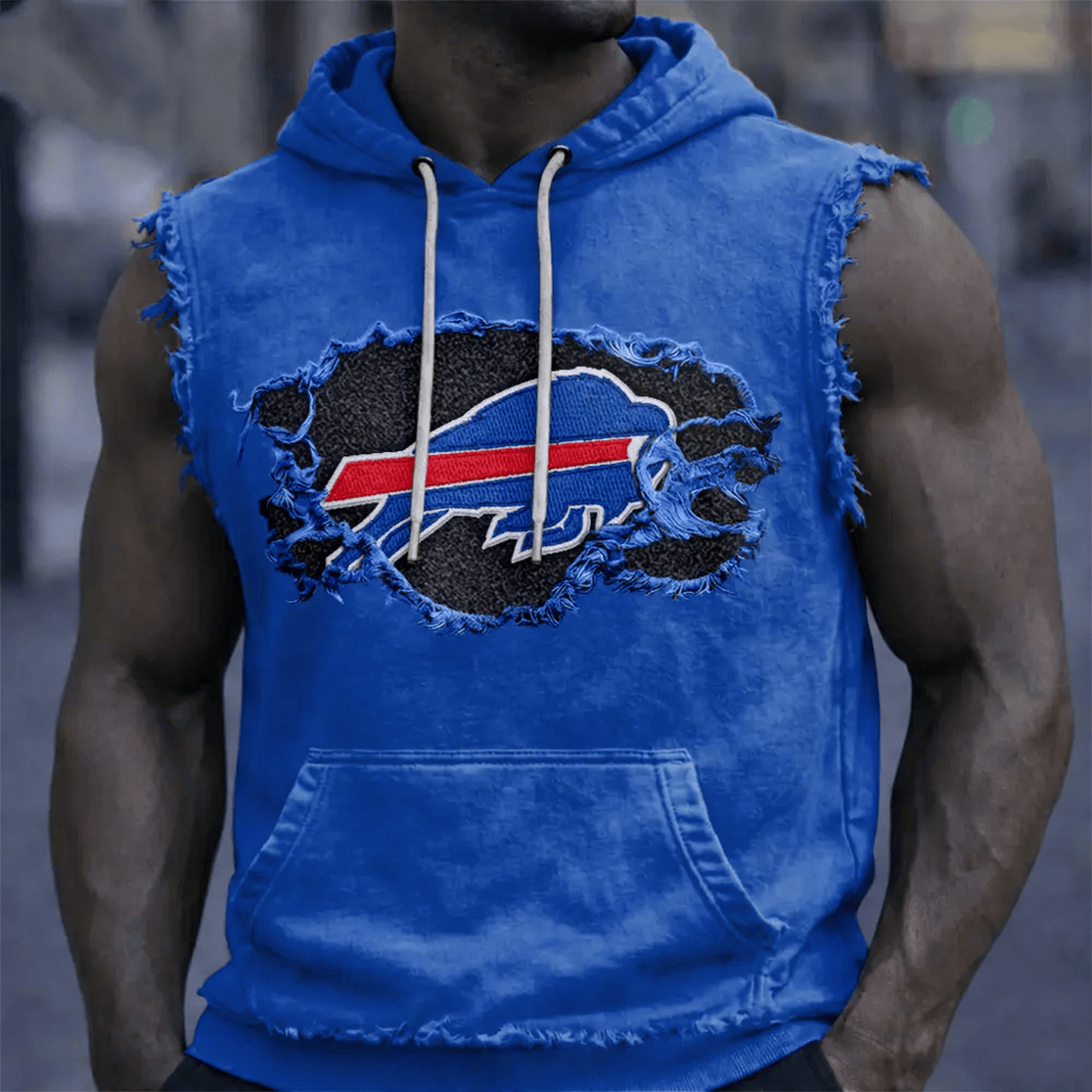 BUF x NFL Menƒ??s Sleeveless Hoodie Tank DATND TANTD 280526