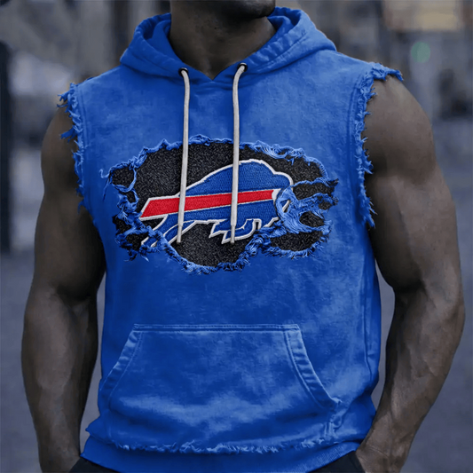 BUF x NFL Menƒ??s Sleeveless Hoodie Tank DATND TANTD 280526
