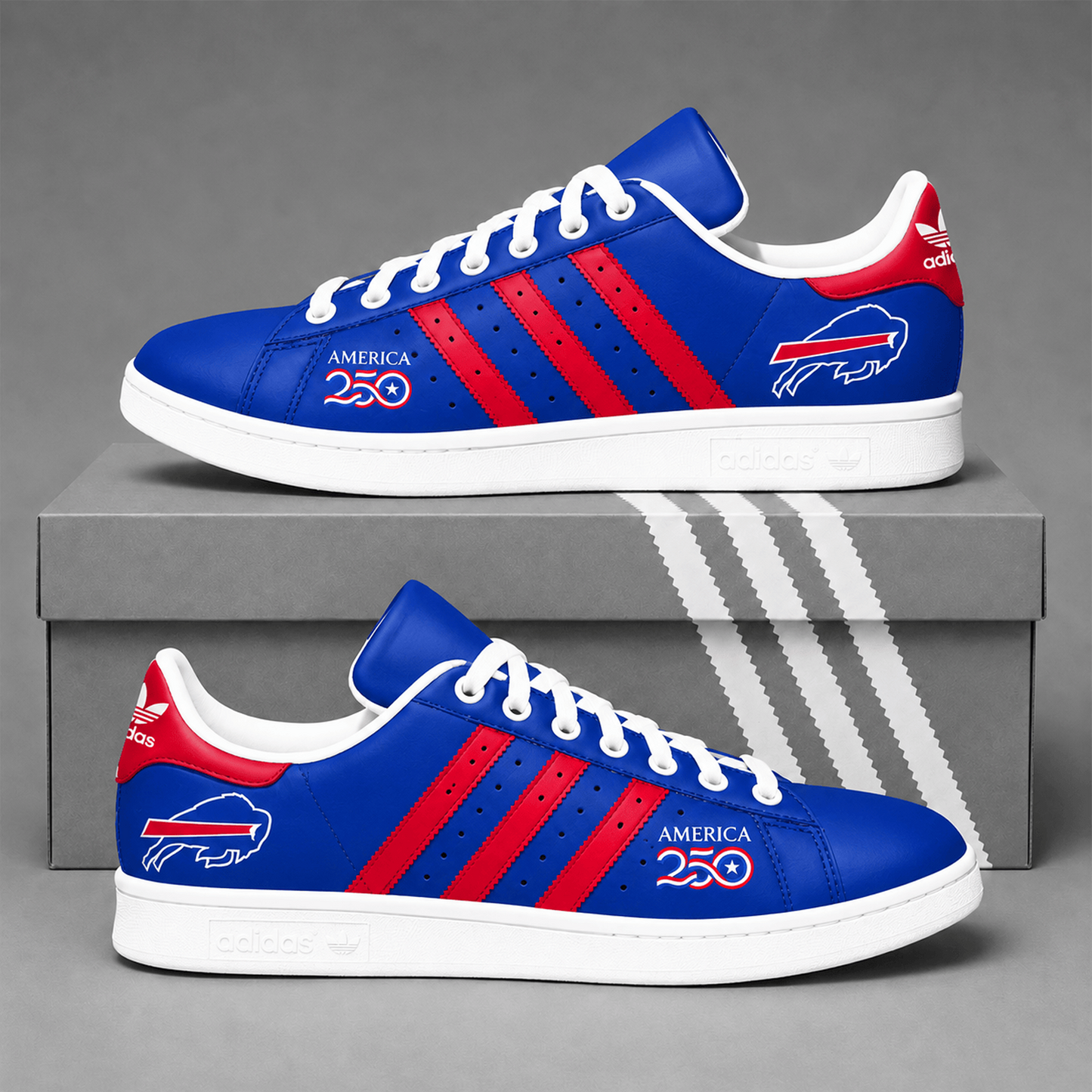 BUF x NFL Premium America 250 Team Pride Superstar Sneakers   150626