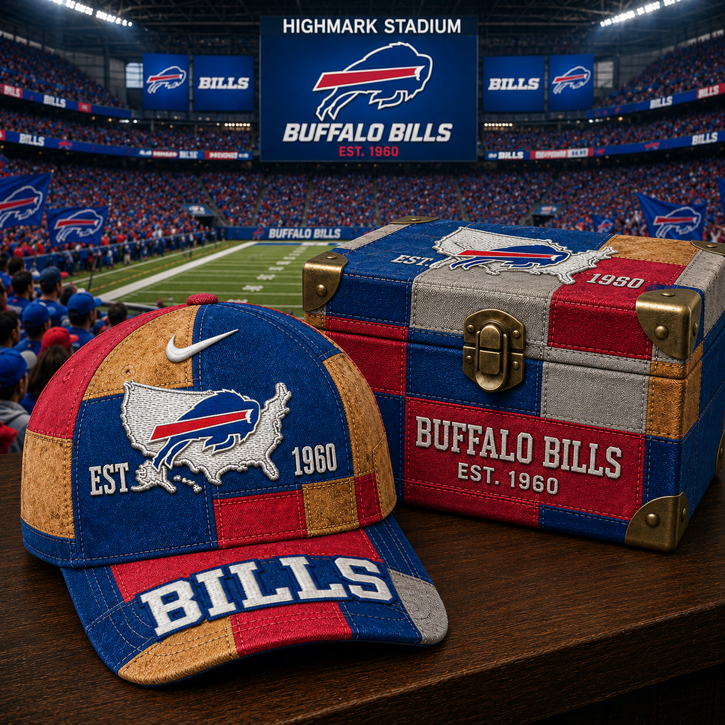 BUF x NFL Premium Heritage Game Day Classic Cap 1505 DatND DVT